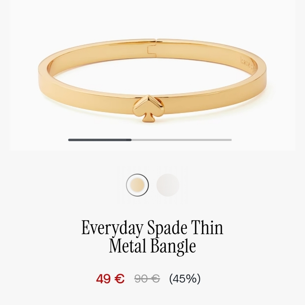 Kate Spade Gold Spade Bangle
